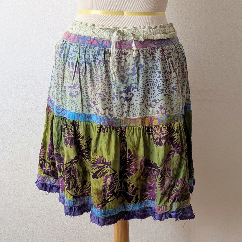 Bohemian Multicolor Beach Skirt Large